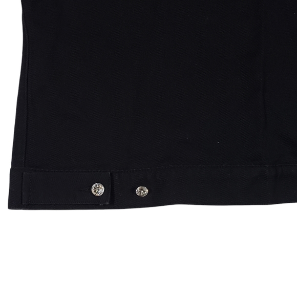 Christine Alexander Black Denim Jacket Sz Medium Swarovski Crystal Western Rodeo - Picture 8 of 14